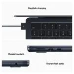 Apple MacBook Air 13" , M2 chip With 8-core CPU and 8-core GPU, 256GB SSD, Midnight, English Keyboard